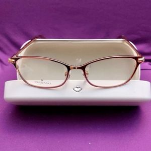 Swarovski Crystal / Rose Gold Eye Glass Frame / NWOT
